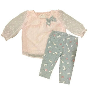 Healthtex Pink & Gray Outfit